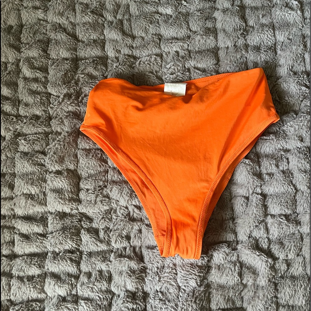 H&M high waisted orange bikini bottoms